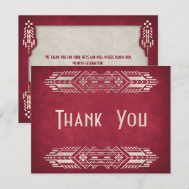 Cartão De Agradecimento Casamento Vermelho do Geek do Jogo de Vídeo