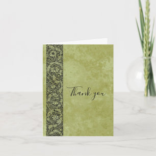 Cartão De Agradecimento Casamento vintage, Flor Vitoriana, Rolha Floral