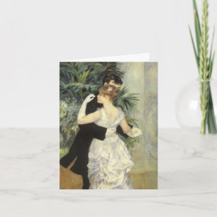 Cartão De Agradecimento Casamento vintage Obrigado, City Dance de Renoir
