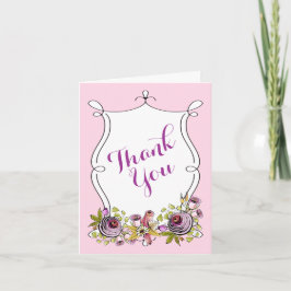 Cartão De Agradecimento Casamento Whimsical Obrigado Nota | Florestas