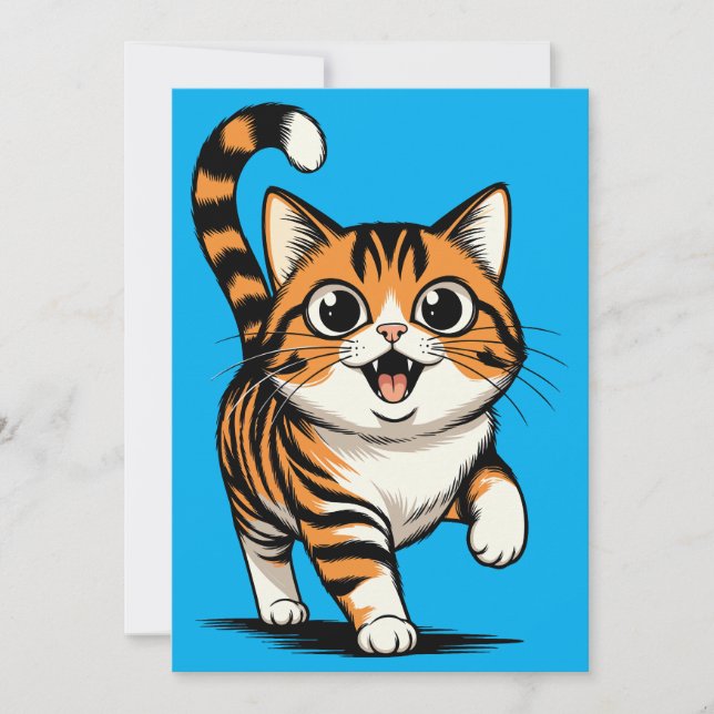 Cartão De Agradecimento cat (Frente)