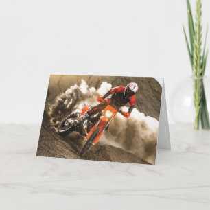 Cartão De Agradecimento Cavaleiro Motocross