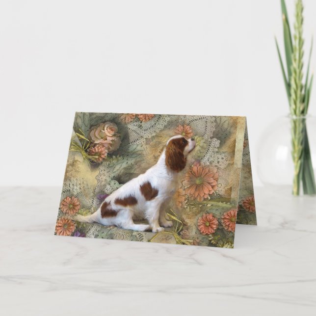 Cartão De Agradecimento Cavalier King Charles Spaniel Card (Frente)