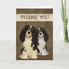 Cartão De Agradecimento Cavalier King Dogs Thank You Card