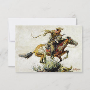 Cartão De Agradecimento “Cavalo e Cavaleiro Winchester” por Philip R Goodw