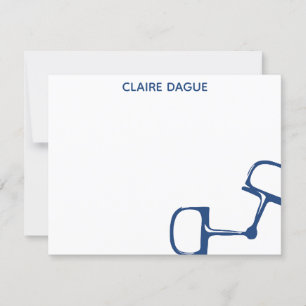 Cartão De Agradecimento Cavalo grande Notecard do bocado de Snaffle de Dee