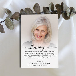 Cartão De Agradecimento Celebração da Foto da Vida