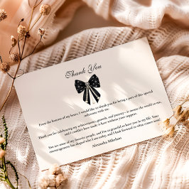 Cartão De Agradecimento Celebração de Formatura Chic Coquette