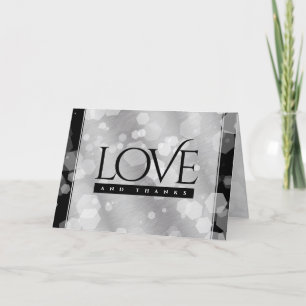 Cartão De Agradecimento Celebração do Aniversário de Casamento de 10 Tin