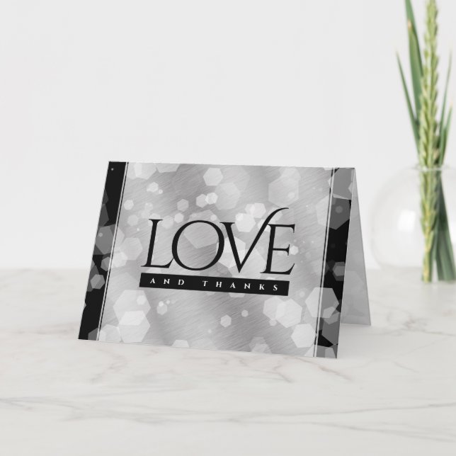 Cartão De Agradecimento Celebração do Aniversário de Casamento de 10 Tin (Frente)