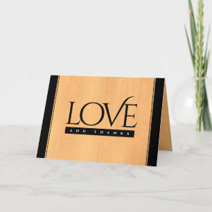 Cartão De Agradecimento Celebração do Aniversário de Casamento de Madeira 