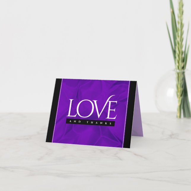 Cartão De Agradecimento Celebração do Aniversário do Casamento da Seda da  (Frente)