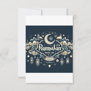 Cartão De Agradecimento Celebrar Ramadã com Modo RamadãOn
