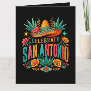 Cartão De Agradecimento Celebre a Cultura da Fiesta de San Antonio 2026
