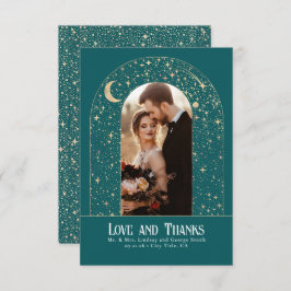 Cartão De Agradecimento Celestial e Mística Noite Estrelada Obrigado Foto