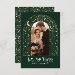 Cartão De Agradecimento Celestial e Mística Noite Estrelada Obrigado Foto