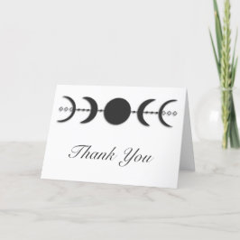 Cartão De Agradecimento Celestial Moon Phases Handfasting Thank You Card