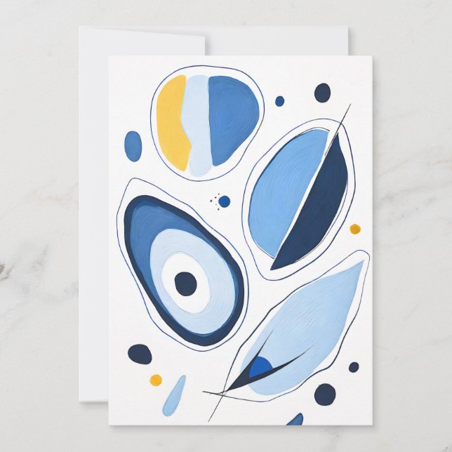 Cartão De Agradecimento Celestial Orb Odyssey Abstrato (Frente)