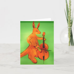 Cartão De Agradecimento Cello: Cangurus