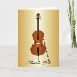 Cartão De Agradecimento Cello Obrigado