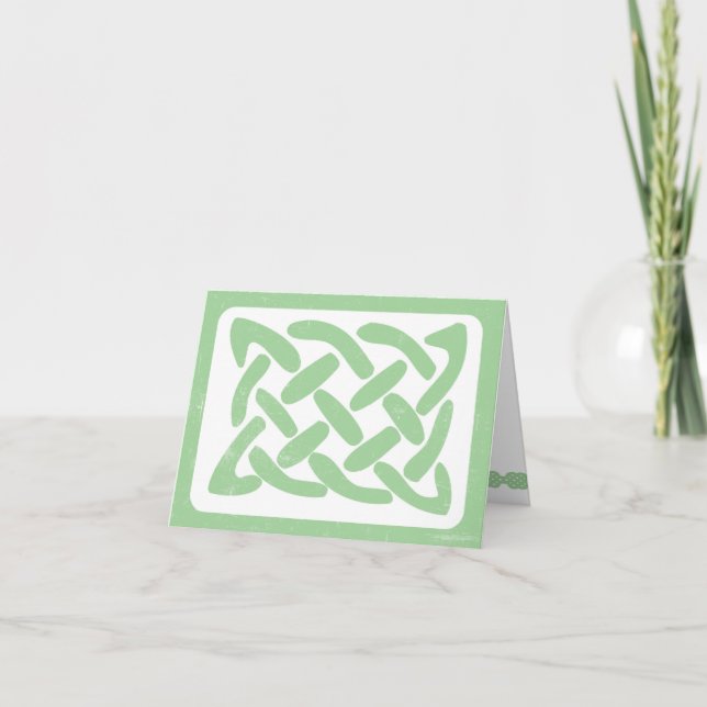 Cartão De Agradecimento Celtic Knot Irish thank you note card 3991 (Frente)