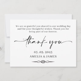 Cartão De Agradecimento Celtic Knot Wedding Thank You Card