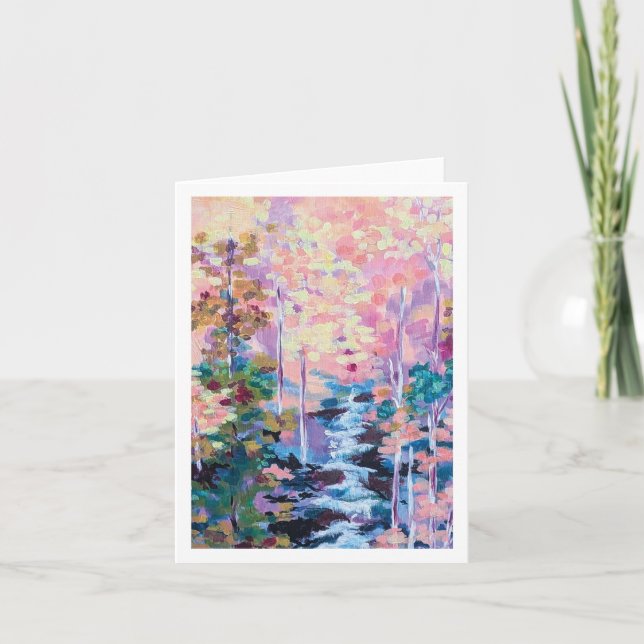 Cartão De Agradecimento Cena Colorida Faça Mais (Frente)