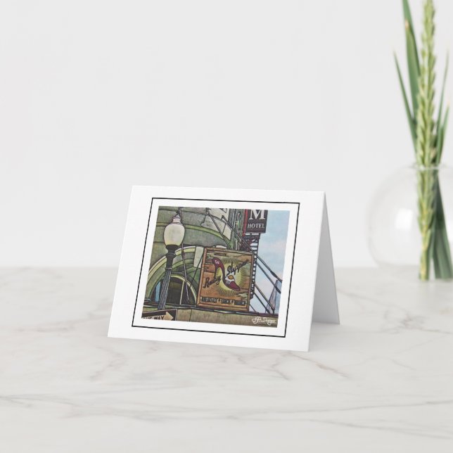 Cartão De Agradecimento Cenas de Nova Orleans Notecard (Frente)