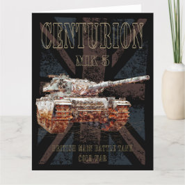 Cartão De Agradecimento Centurion MK 5 MBT. Tanque de Batalha Principal Br