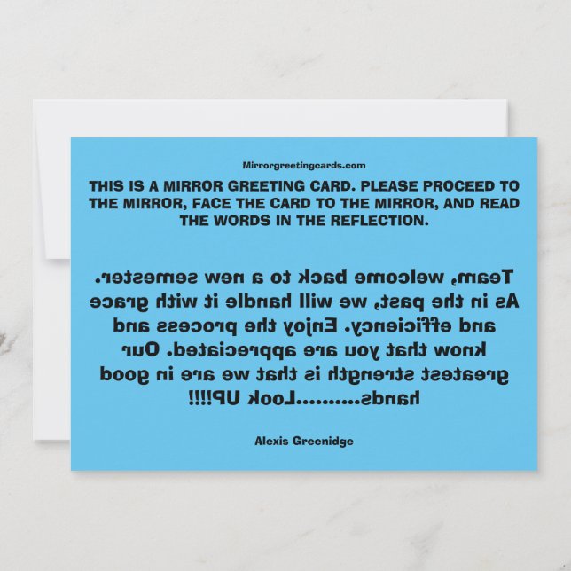 Cartão De Agradecimento CEOFC1046AG - Equipe (Verso)