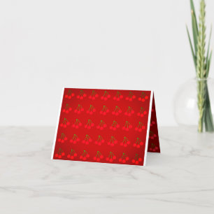 Cartão De Agradecimento Cerejas Cheias Ficam Bem