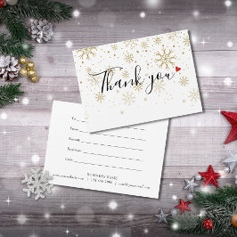 Cartão De Agradecimento Certificado de Presente de Natal para Negócios