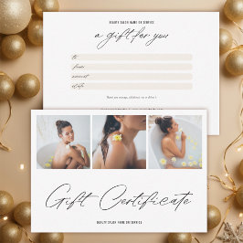 Cartão De Agradecimento Certificado Mínimo de Oferta de Logotipo Elegante