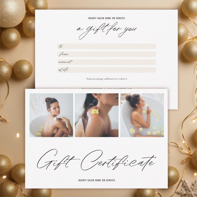 Cartão De Agradecimento Certificado Mínimo de Oferta de Logotipo Elegante (Criador carregado)