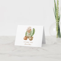 Chá de Bebê de Cacto Boho Personalizado Verde Dobr