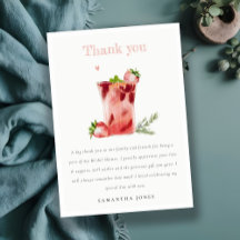 Chá de Bebê de Margarita Rosa Morango Cocktail