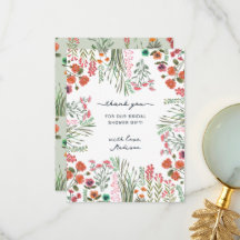 Chá de Bebê de Noiva Flor Selvagem