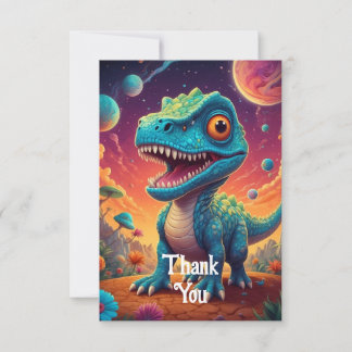 Cartão De Agradecimento Chá de bebê dino-mite
