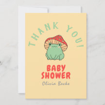 Chá de Bebê do Cogumelo com o Sapo