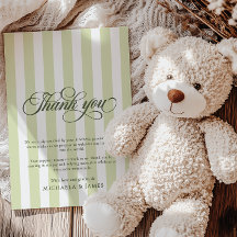 Chá de Bebê Elegante com Letras e Listras