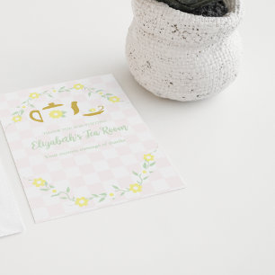 Cartão De Agradecimento Chá de Bebê Festa Floral