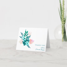 Chá de Bebê Floral em Aquarela Azul Turquesa Elega