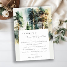 Chá de Bebê Floresta de Madeira Aquarela Elegante