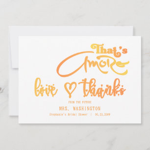 Cartão De Agradecimento Chá de Bebê Italiano com Coquetel Aperol That's Am