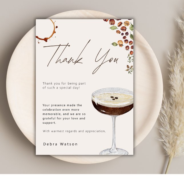 Cartão De Agradecimento Chá de Bebê Moderno Amor Está Em Fusão (Criador carregado)