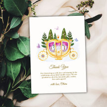 Chá de Bebê Princesa Carruagem Conto de Fadas Flor