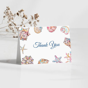 Cartão De Agradecimento Chá de Bebê Sea You Soon Baby Shower