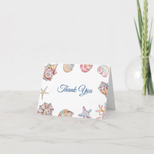 Cartão De Agradecimento Chá de Bebê Sea You Soon Baby Shower