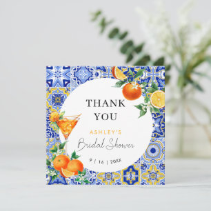 Cartão De Agradecimento Chá de Bebê Spritz Mediterranean Arch