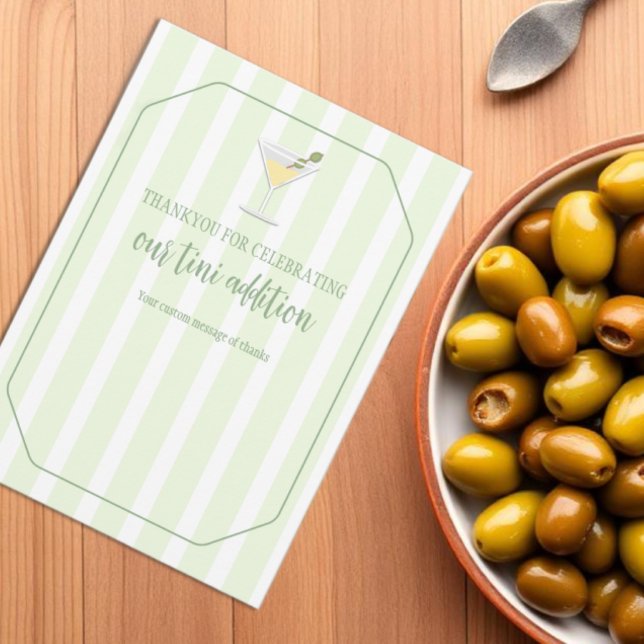 Cartão De Agradecimento Chá de Bebê Tini One (Criador carregado)